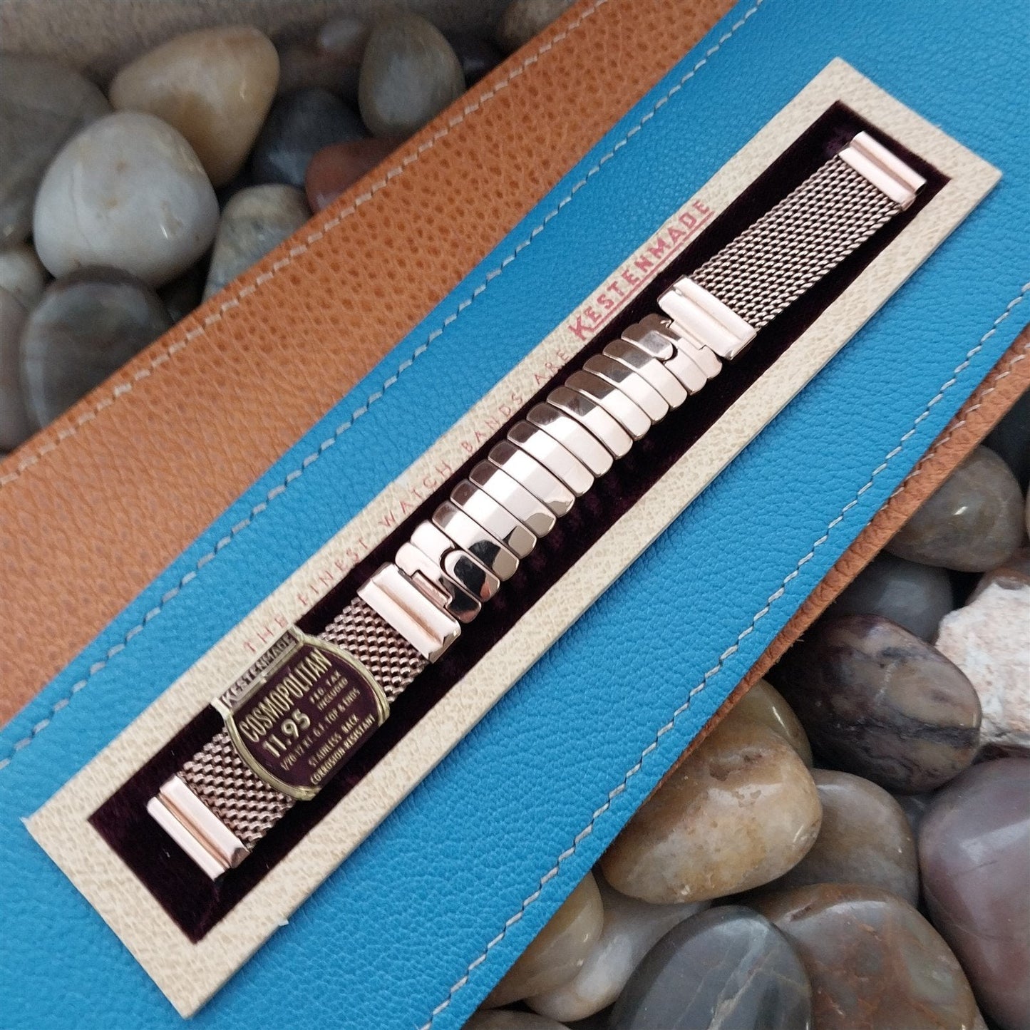 1940s Rose Gold-Filled Kestenmade Cosmopolitan 14mm Unused Classic Watch Band