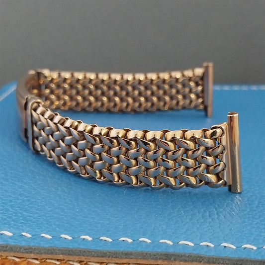 1940s Vintage 19mm 18mm Rose Gold-Filled Kreisler Mesh Unused Classic Watch Band