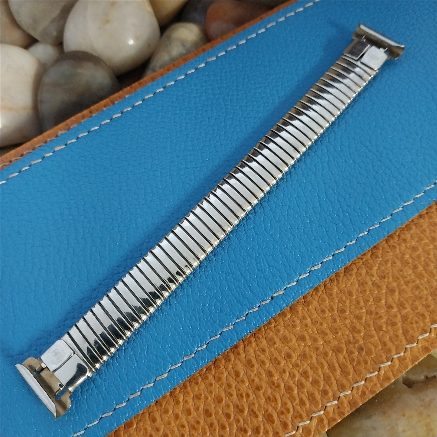 5/8" 15mm Bliss Antique White Gold-Filled Wire Lug Unused Classic Watch Band