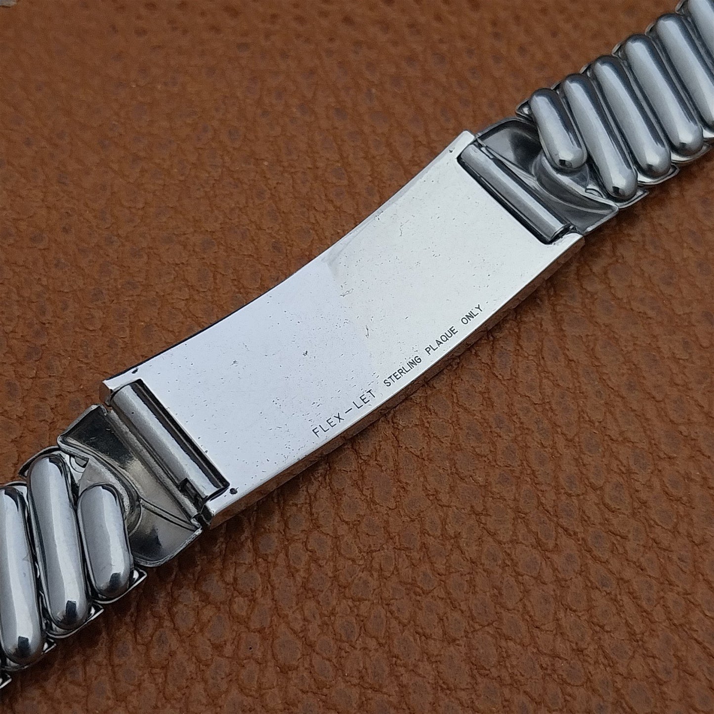 Vintage Sterling Silver ID & Stainless Steel 1951 Expansion Unused Watch Band