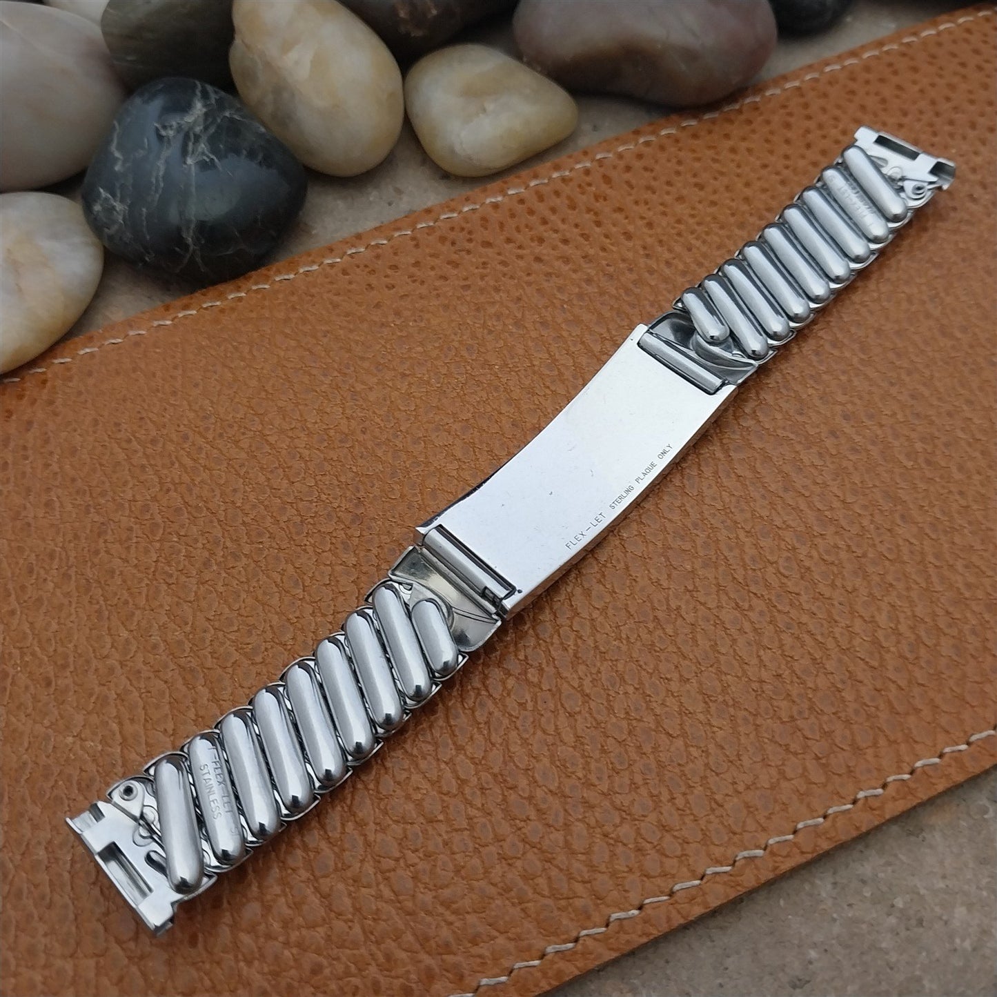 Vintage Sterling Silver ID & Stainless Steel 1951 Expansion Unused Watch Band