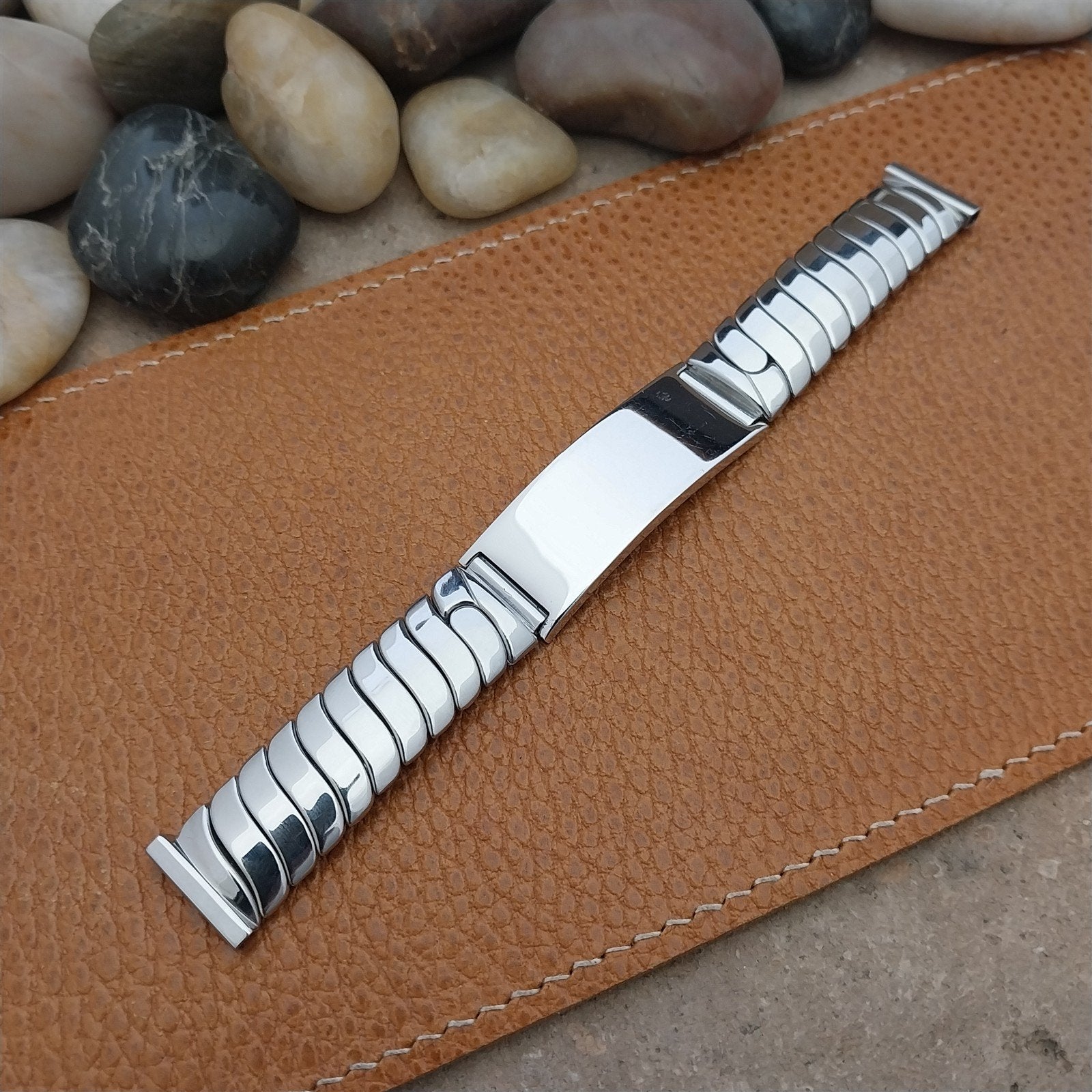 Vintage Sterling Silver ID & Stainless Steel 1951 Expansion Unused Watch Band