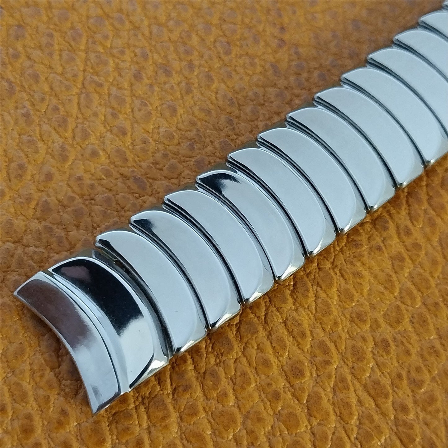 Flex-Let USA 5/8" Stainless Steel 1954 Round-About Vintage Watch Band