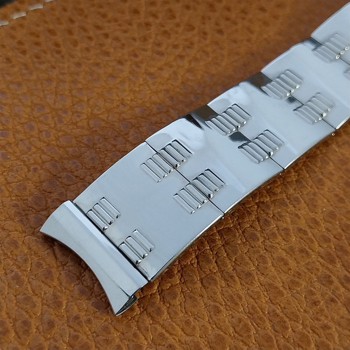 Vintage 1957 Flex-Let Mid-Century Modern Stainless Beau Jaguar Unused Watch Band