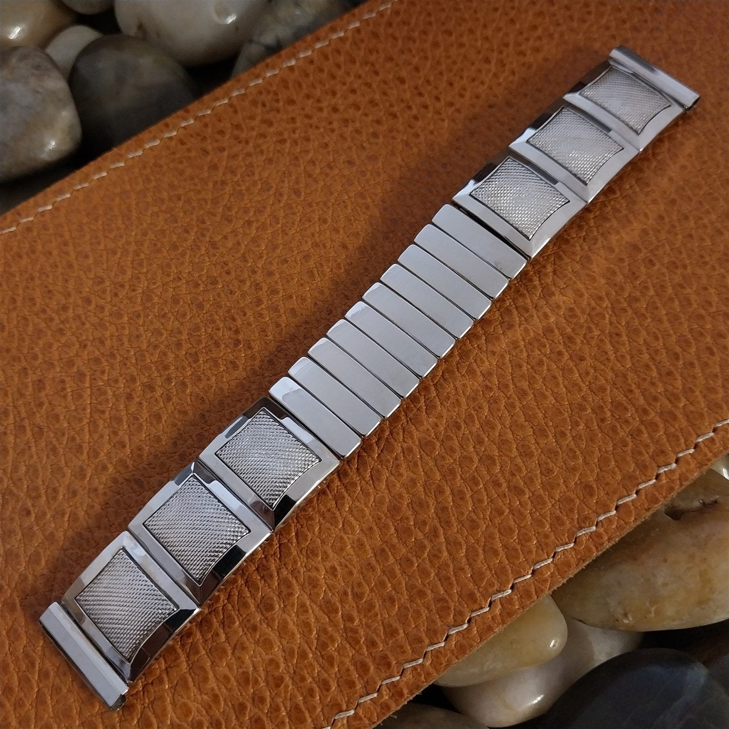 Vintage 1959 17.2mm White Gold-Filled Flex-Let Imperial Unused nos Watch Band