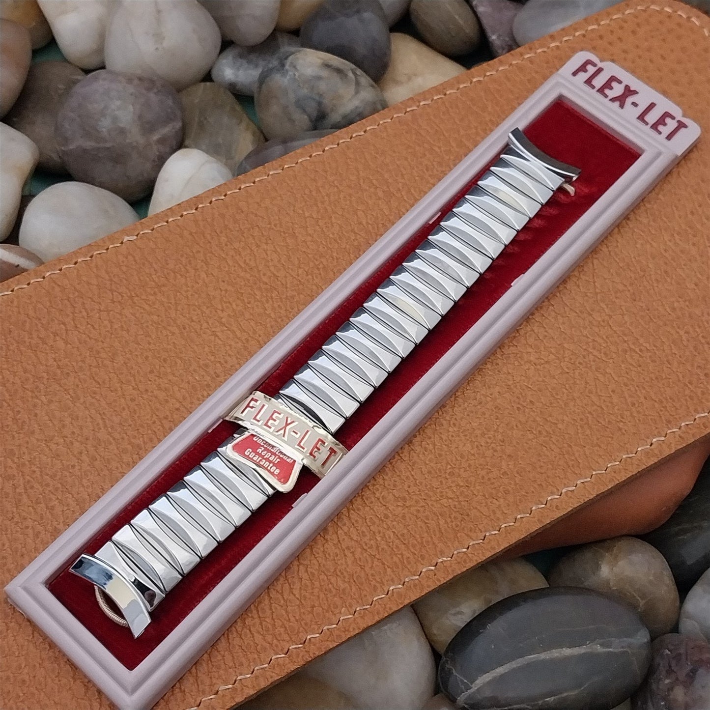 1956 Flex-Let Rex Stainless Steel Expansion nos Unused 1950s Vintage Watch Band