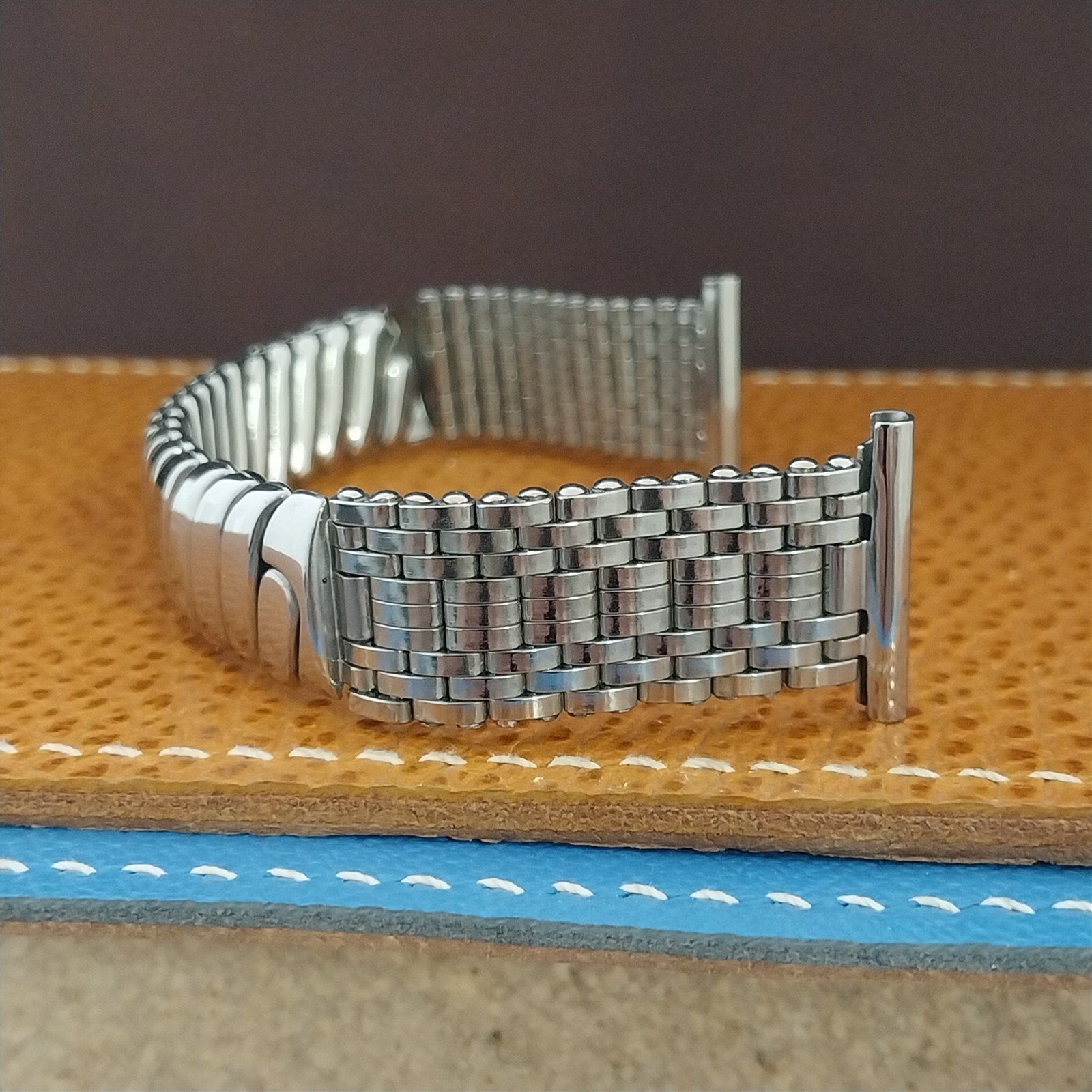 Vintage 1951 Flex-Let Flex-Weave Classic Stainless Steel Stretch nos Watch Band