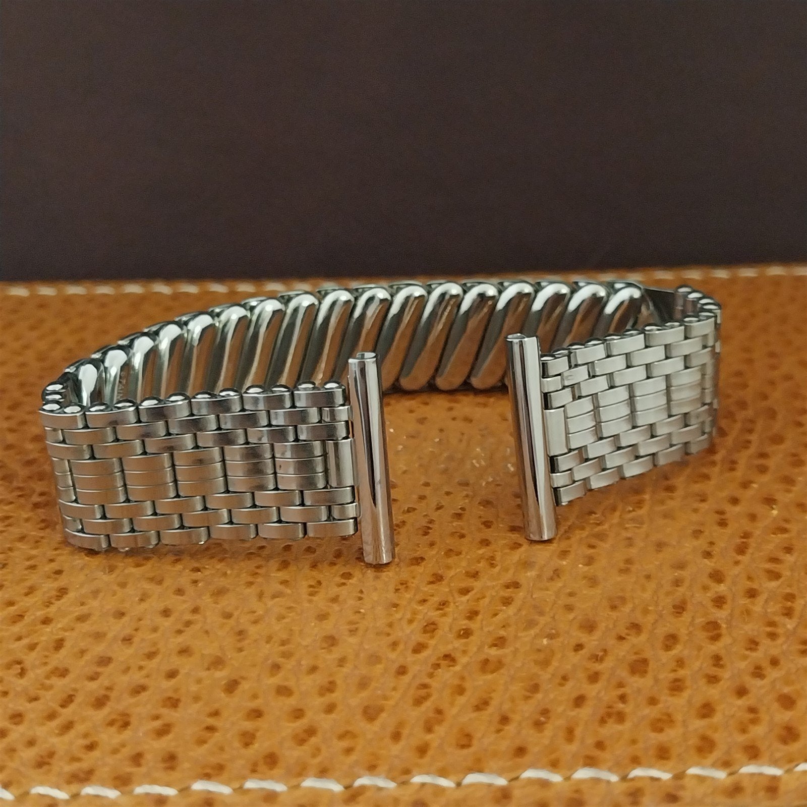 Vintage 1951 Flex-Let Flex-Weave Classic Stainless Steel Stretch nos Watch Band
