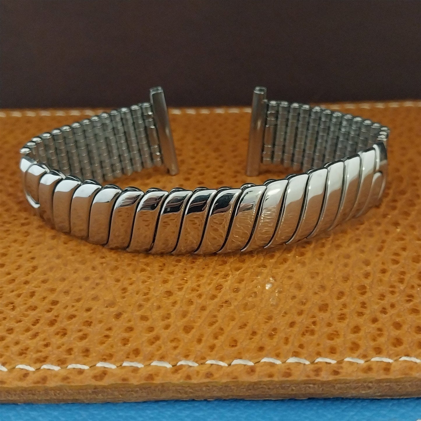 Vintage 1951 Flex-Let Flex-Weave Classic Stainless Steel Stretch nos Watch Band