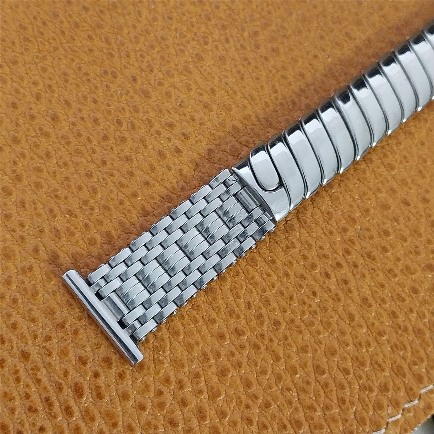 Vintage 1951 Flex-Let Flex-Weave Classic Stainless Steel Stretch nos Watch Band