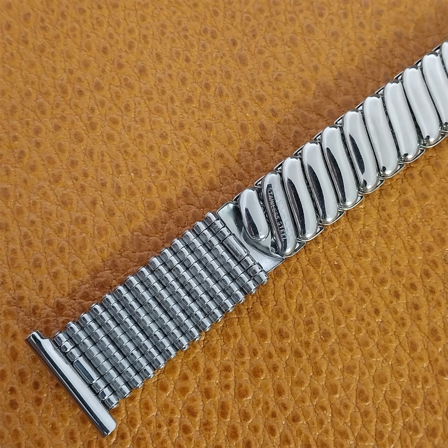 Vintage 1951 Flex-Let Flex-Weave Classic Stainless Steel Stretch nos Watch Band