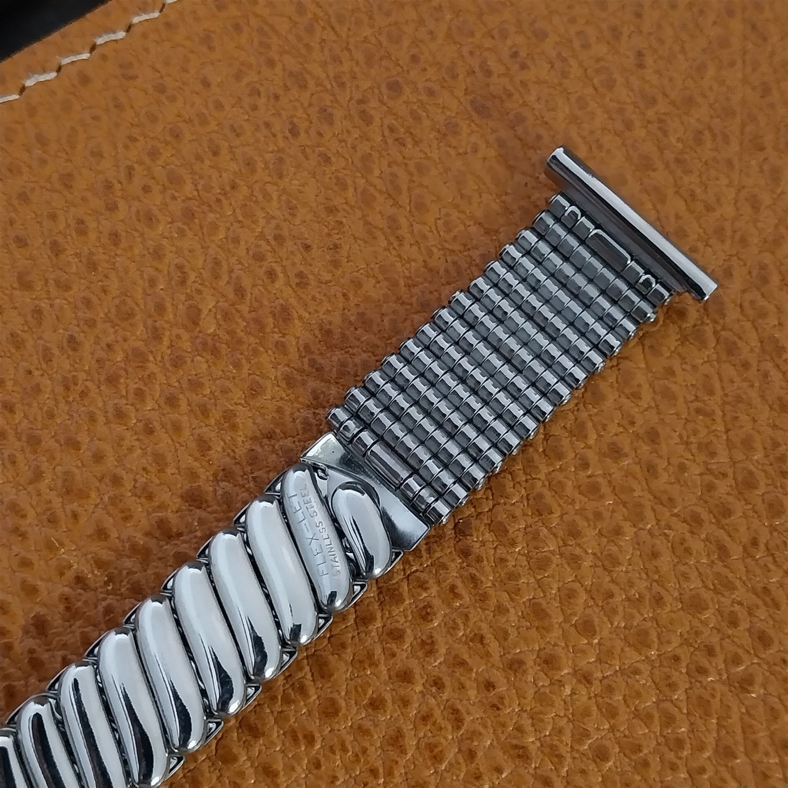 Vintage 1951 Flex-Let Flex-Weave Classic Stainless Steel Stretch nos Watch Band