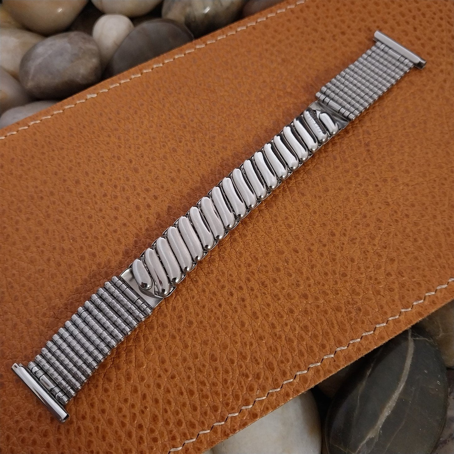 Vintage 1951 Flex-Let Flex-Weave Classic Stainless Steel Stretch nos Watch Band