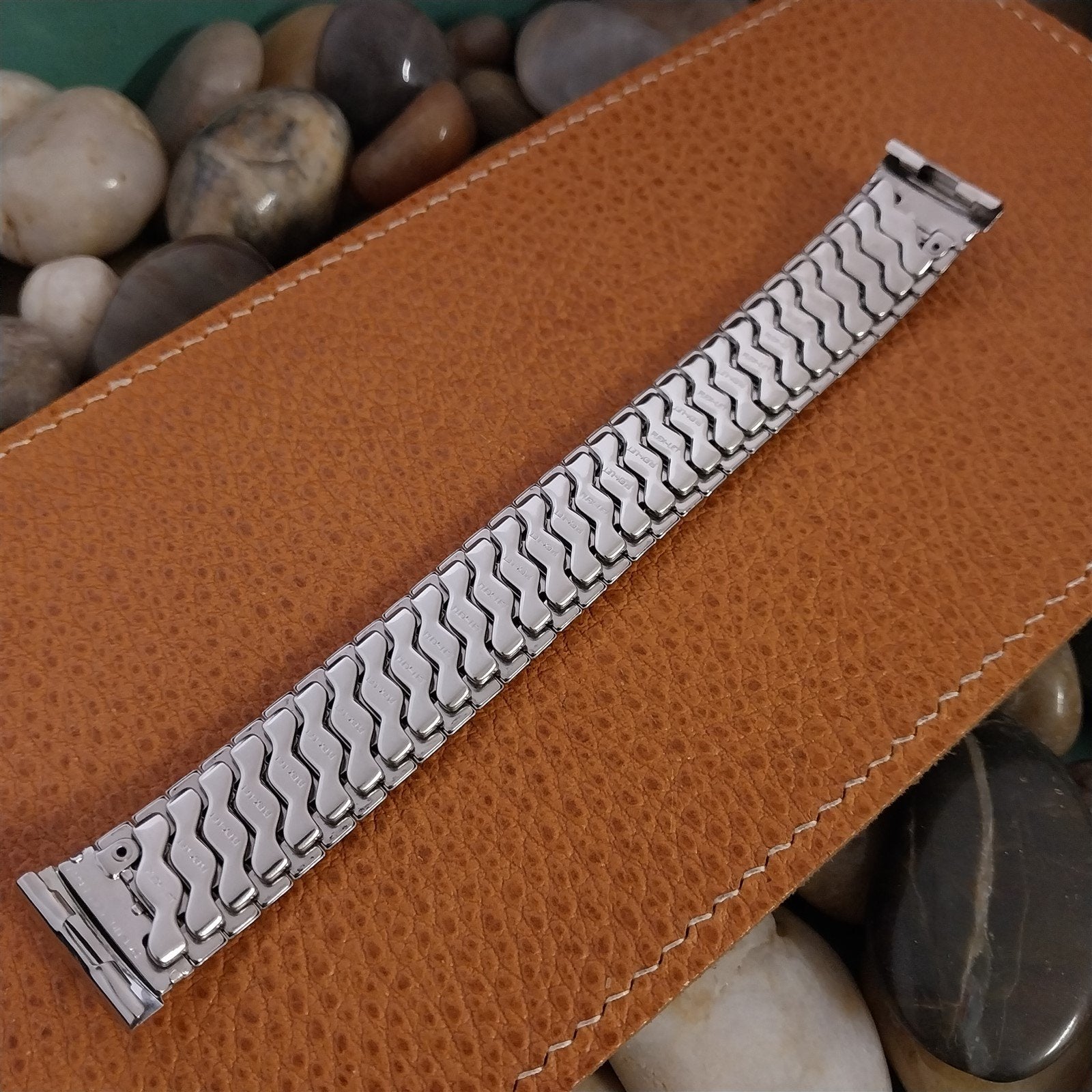 Vintage 1957 Flex-Let Thin Man Deluxe Stainless 19mm 18mm 17mm Unused Watch Band