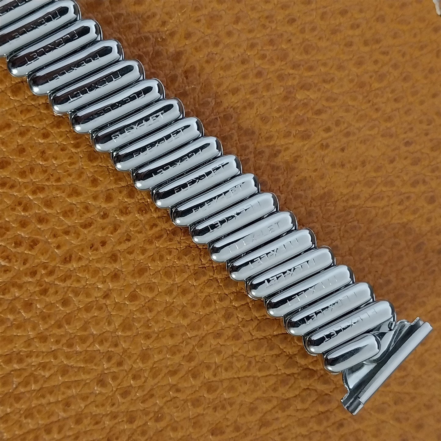 1953 Flex-Let Calvin Short Stainless Steel 19mm 18mm 16mm NOS Vintage Watch Band