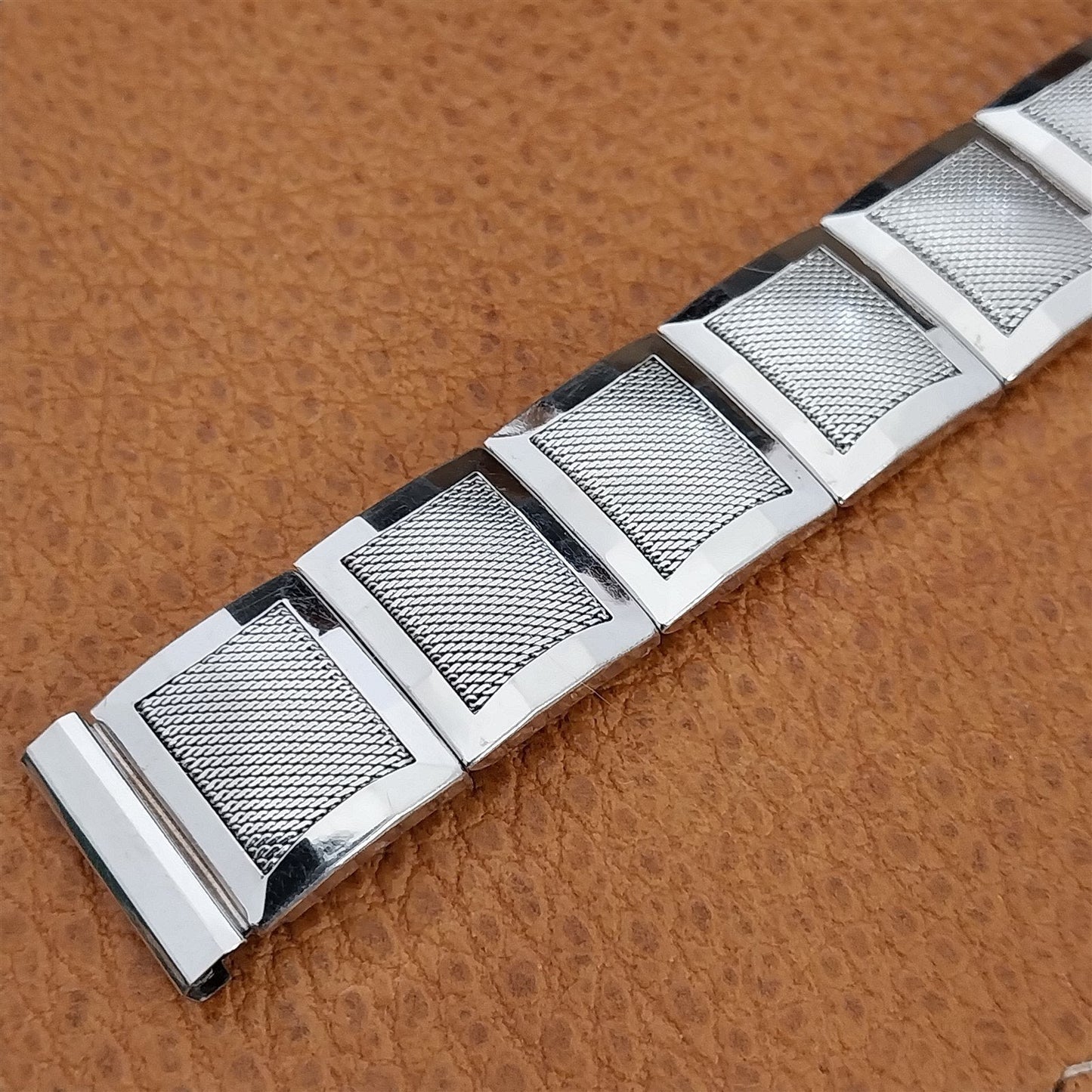 Vintage 17.2mm White Gold-Filled Flex-Let Classic nos 1958 Watch Band