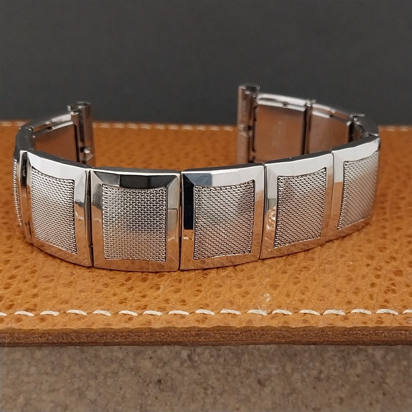 Vintage 17.2mm White Gold-Filled Flex-Let Classic nos 1958 MCM Unused Watch Band