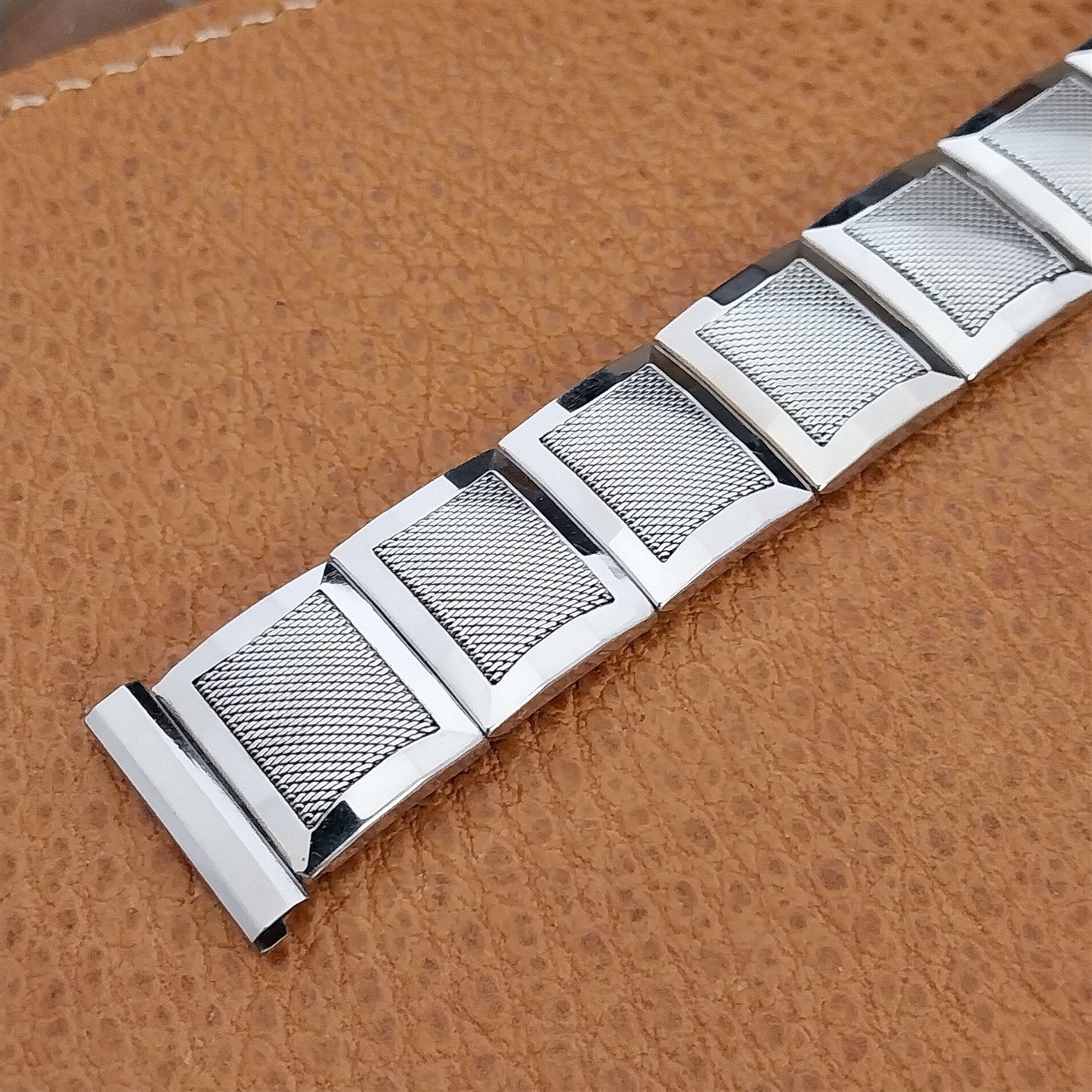 Vintage 17.2mm White Gold-Filled Flex-Let Classic nos 1958 MCM Unused Watch Band