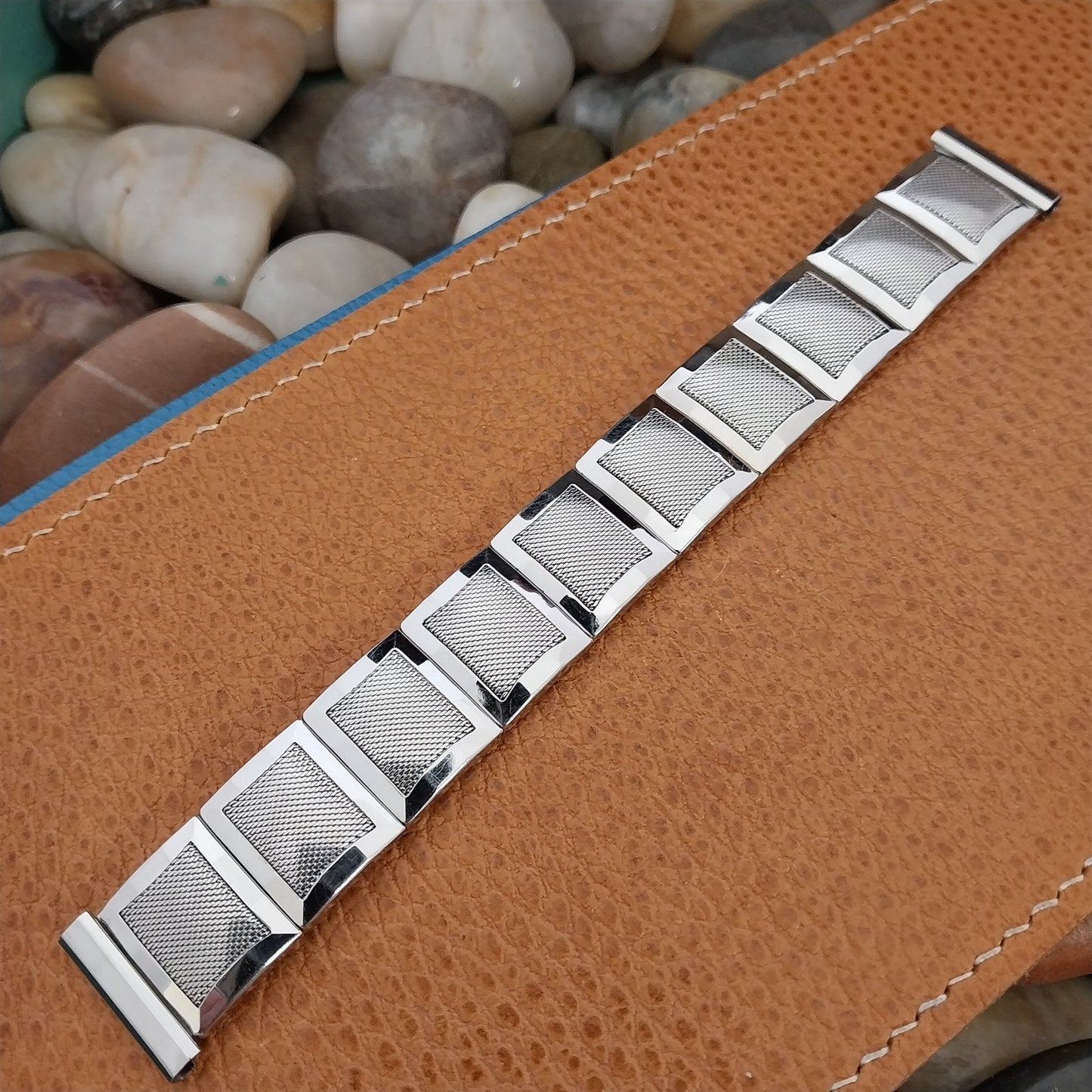 Vintage 17.2mm White Gold-Filled Flex-Let Classic nos 1958 MCM Unused Watch Band