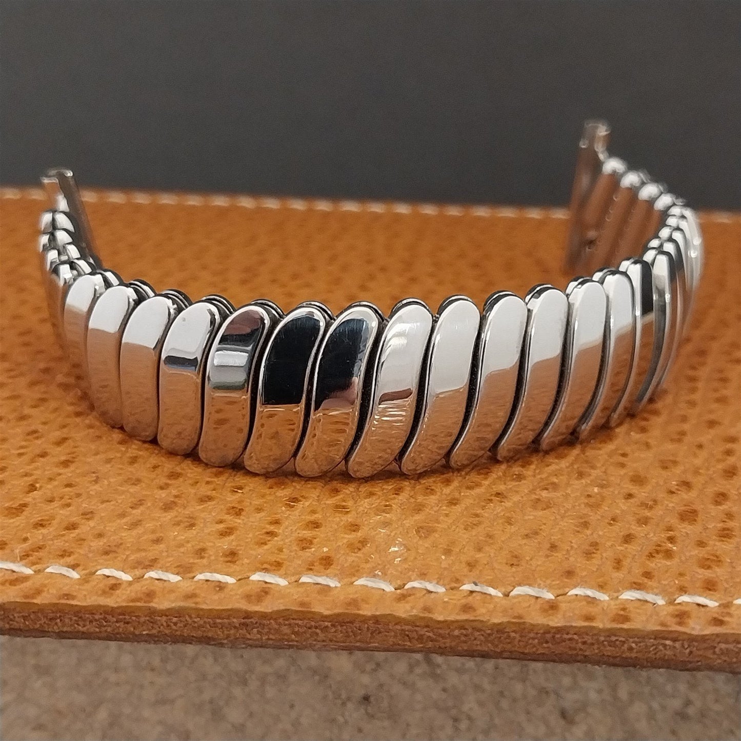 Vintage 1955 Flex-Let Calvin Short Stainless Steel 19mm 18mm 16mm NOS Watch Band