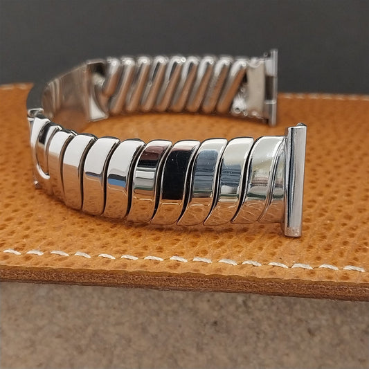 Vintage 1951 Sterling Silver ID & Stainless Steel Expansion Unused Watch Band