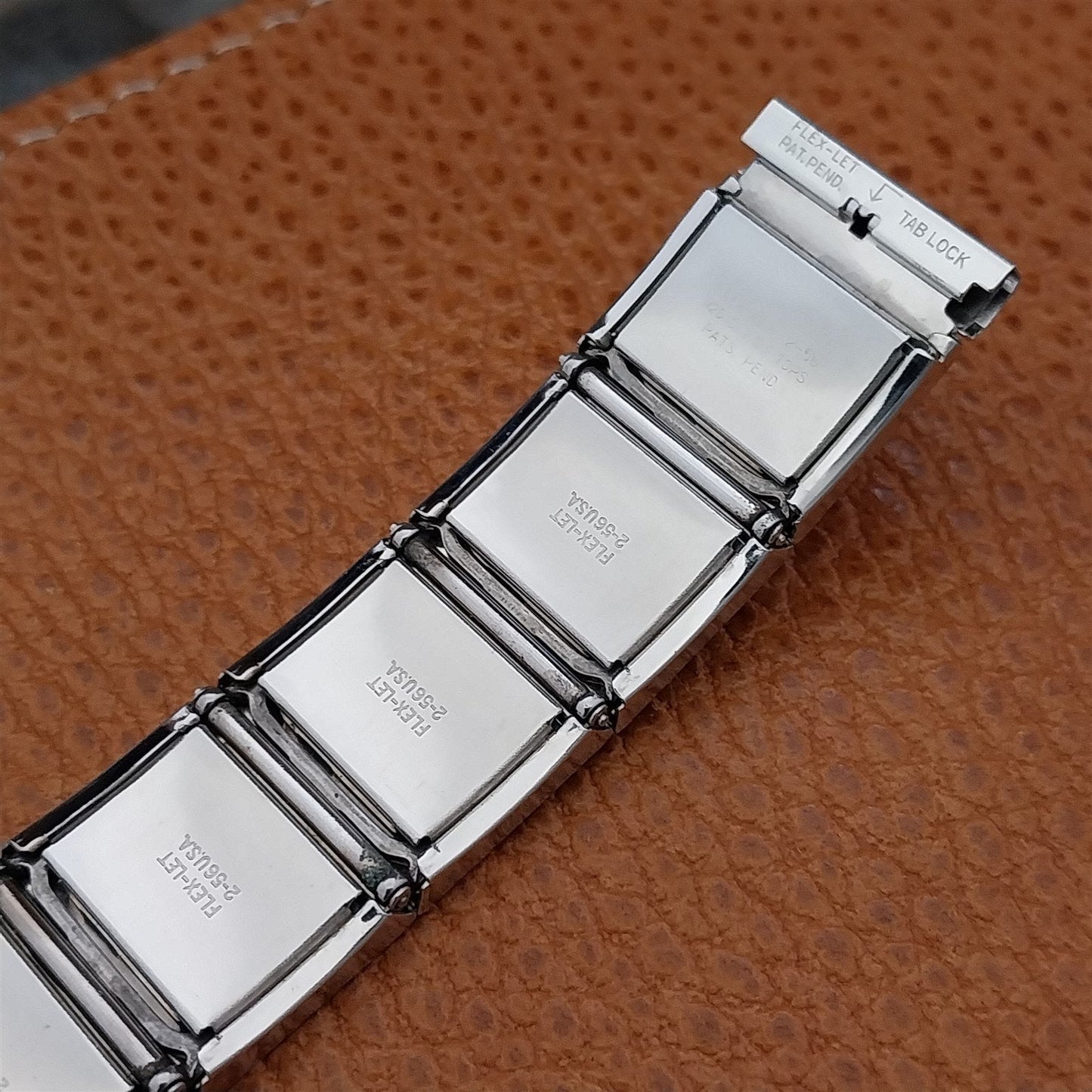 MCM 1950s Vintage White Gold Filled Flex-Let Beau Brummel Unused nos Watch Band