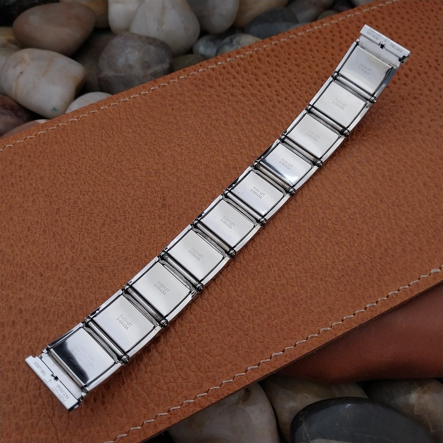 MCM 1950s Vintage White Gold Filled Flex-Let Beau Brummel Unused nos Watch Band