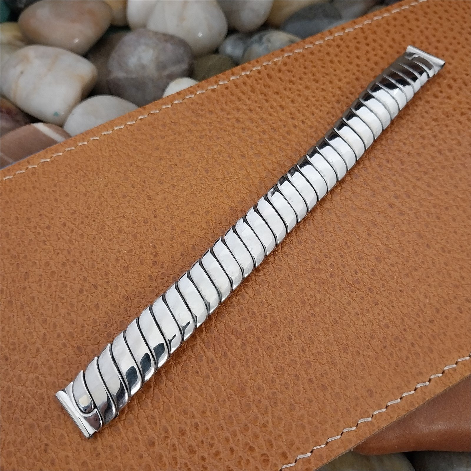 1950s Vintage 1/2" White Gold-Filled Flex-Let nos Classic Unused Watch Band