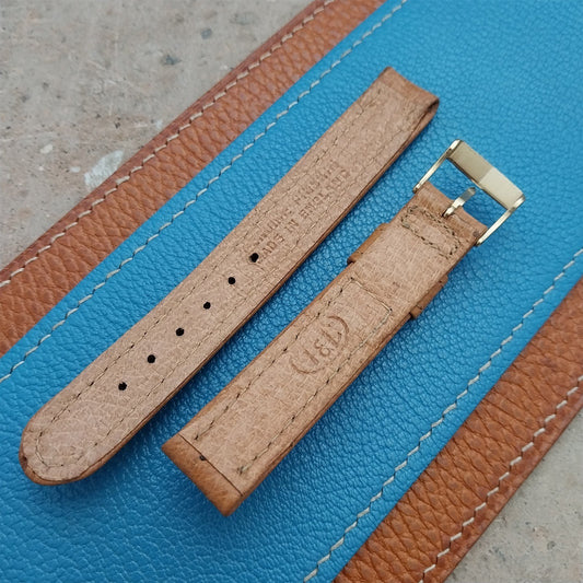 5/8" 15.6mm T&C Rolled Edge Pigskin 1950s Vintage Watch Strap