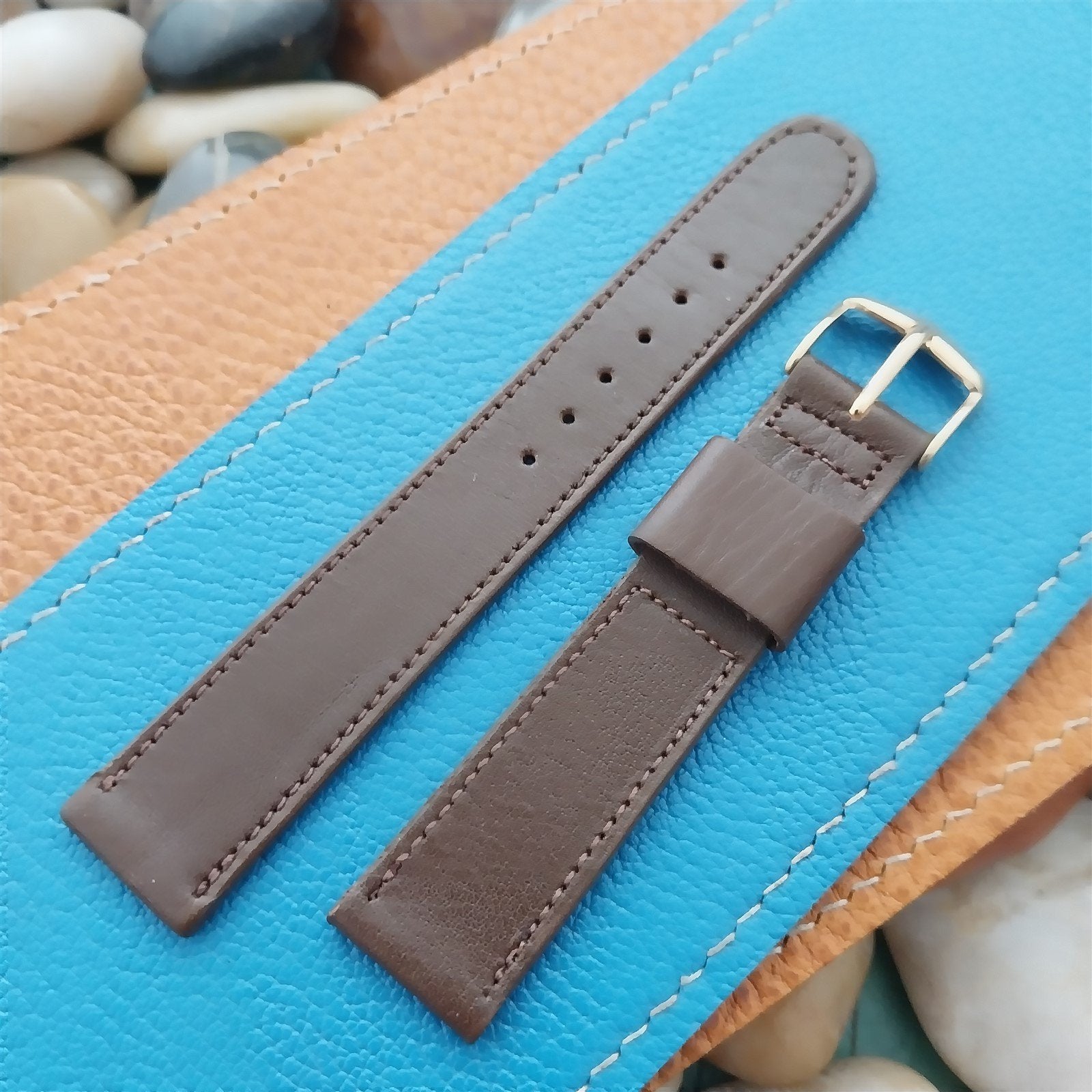 11/16" 1960s JB Champion USA Scandia Calf Leather Strap nos Vintage Watch Band