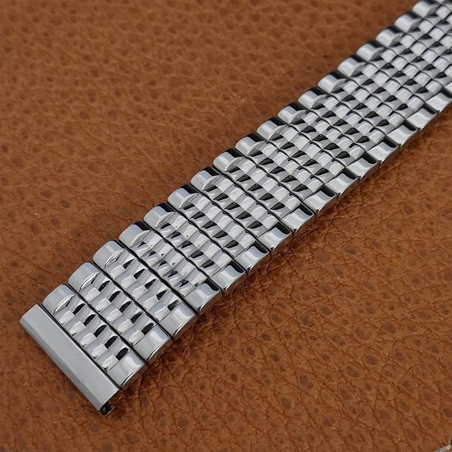 17.2mm 11/16" Baldwin Wide Stainless Steel Expansion 1960s Vintage Watch Band