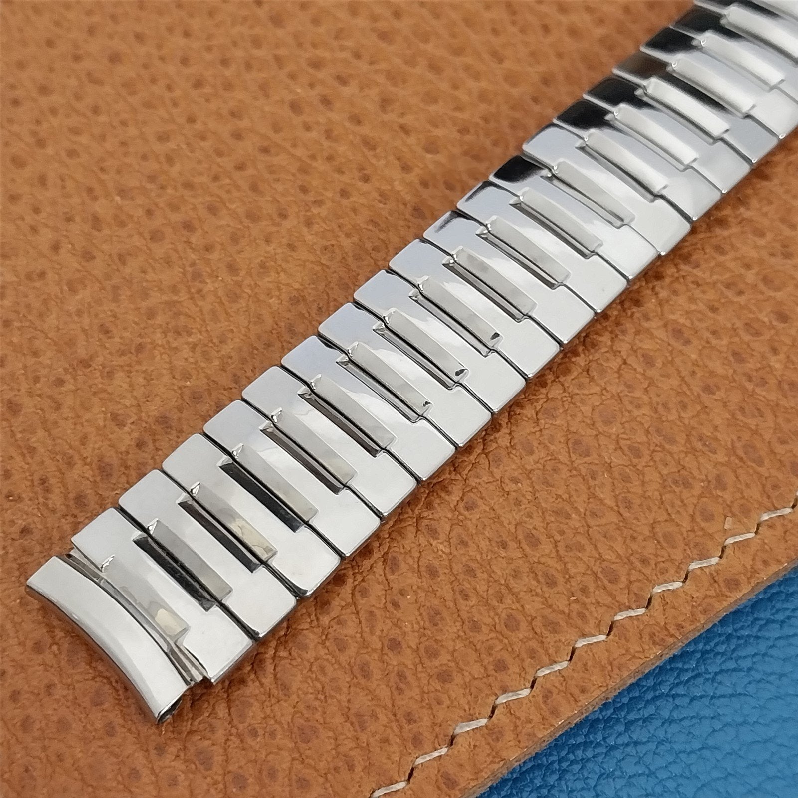 5/8" Baldwin Stainless Steel Scissor Expansion nos 1960s Vintage Watch Band