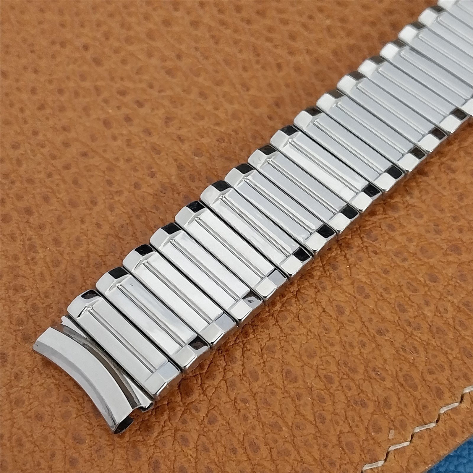 Baldwin 5/8" Stainless Steel Short Expansion nos 1960s Vintage Watch Band