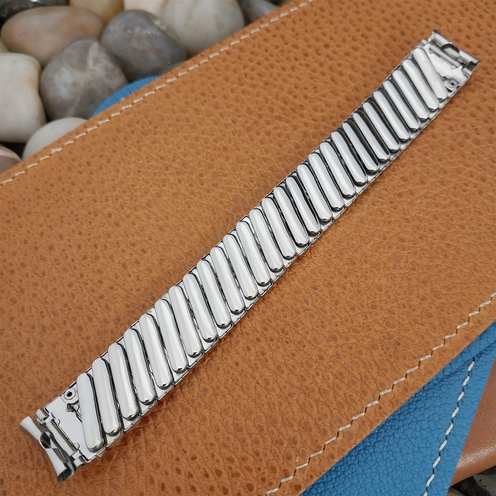 Baldwin 5/8" Stainless Steel Short Expansion nos 1960s Vintage Watch Band