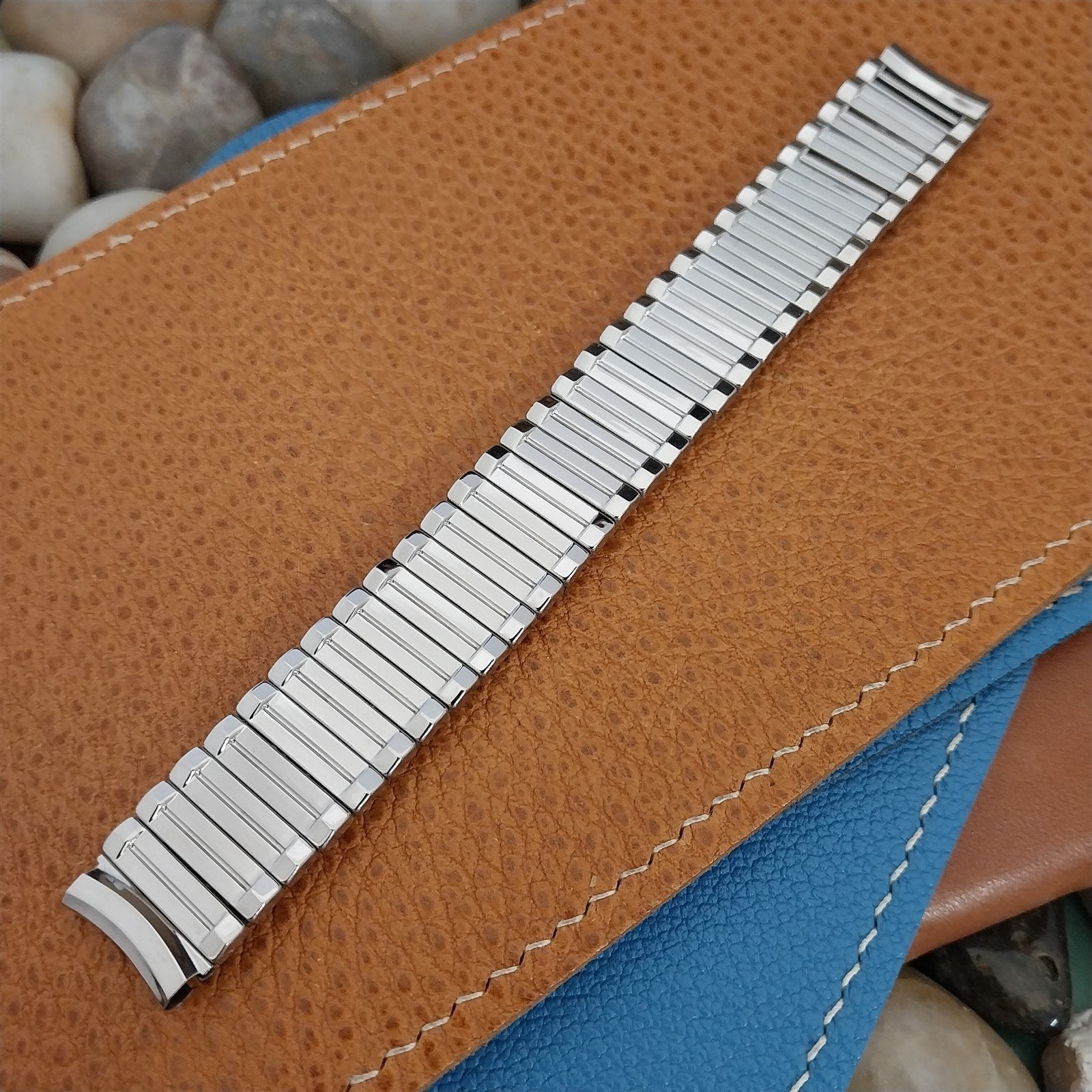 Baldwin 5/8" Stainless Steel Short Expansion nos 1960s Vintage Watch Band