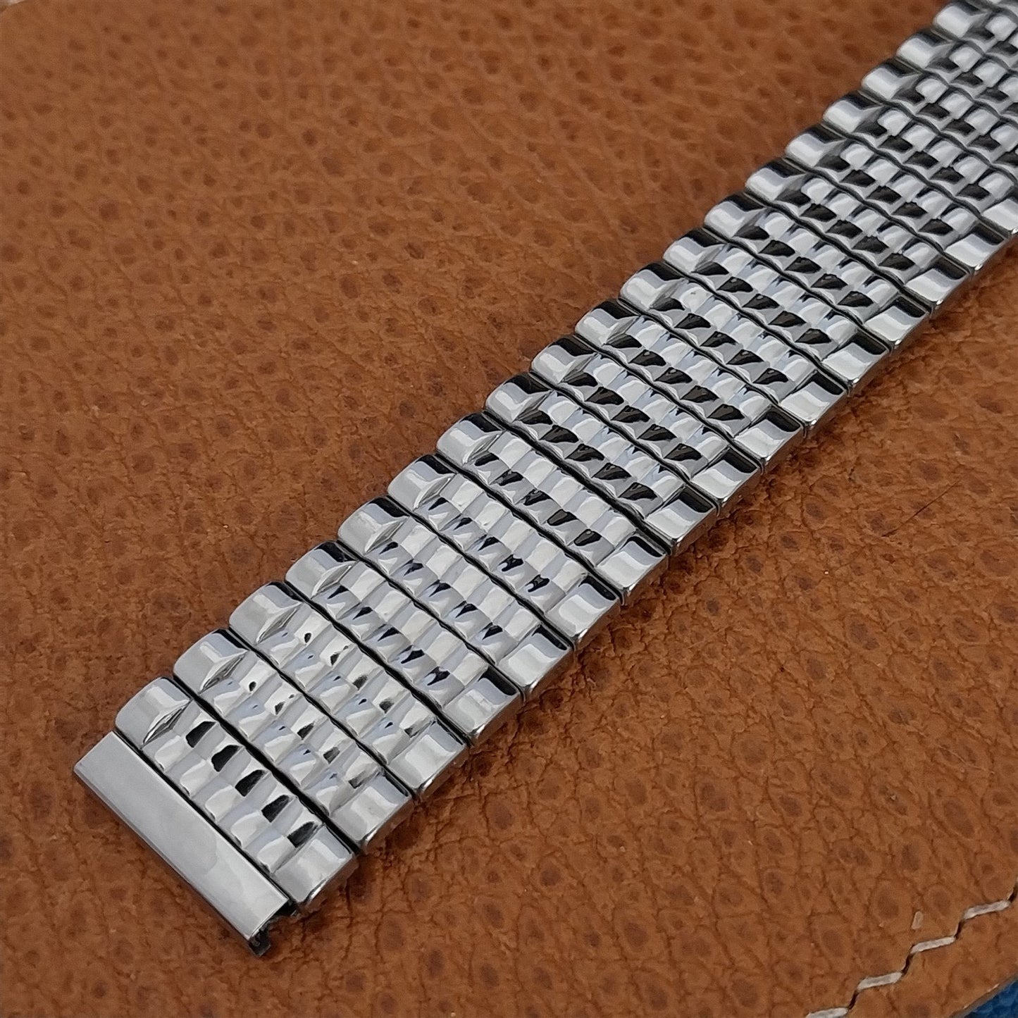 5/8" Baldwin Wide Stainless Steel Expansion 1960s Vintage Watch Band