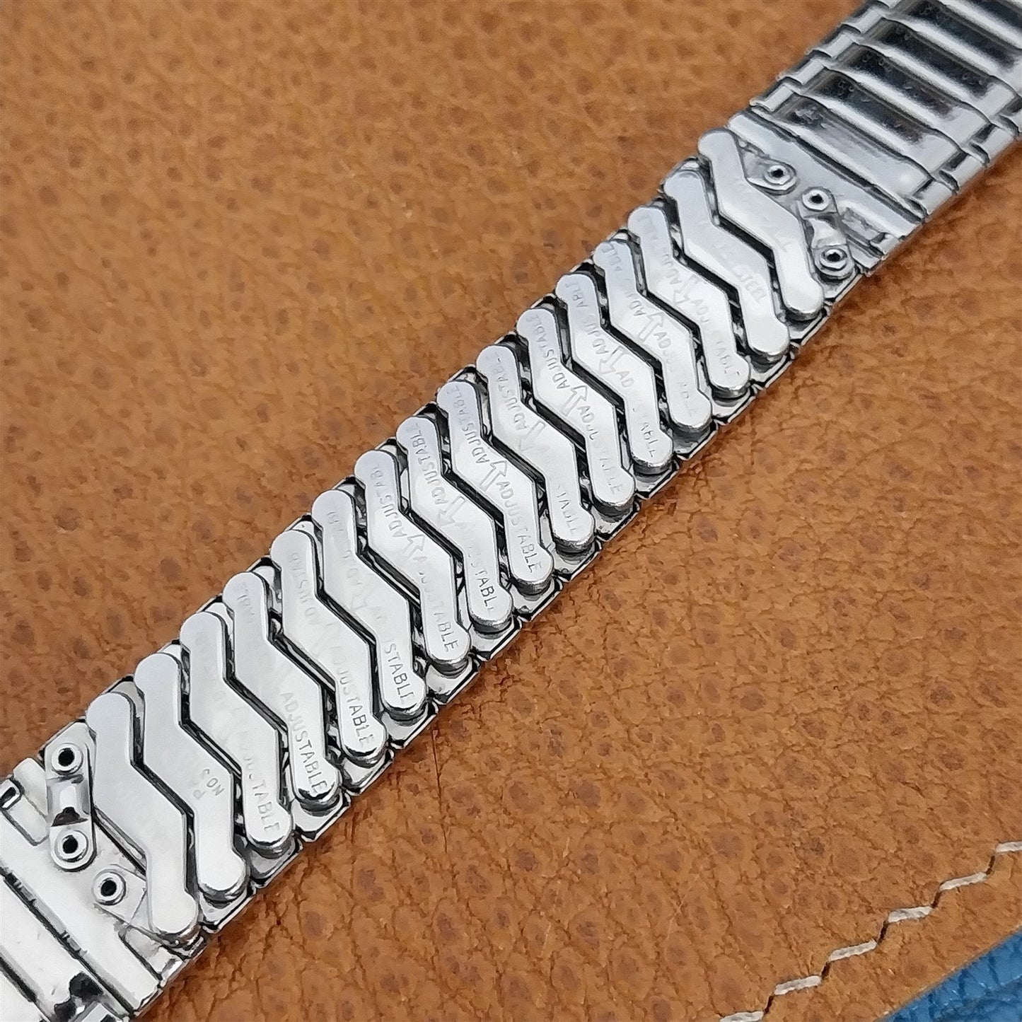 Gruen Commander Stainless Steel Baldwin nos 1960s Vintage Watch Band