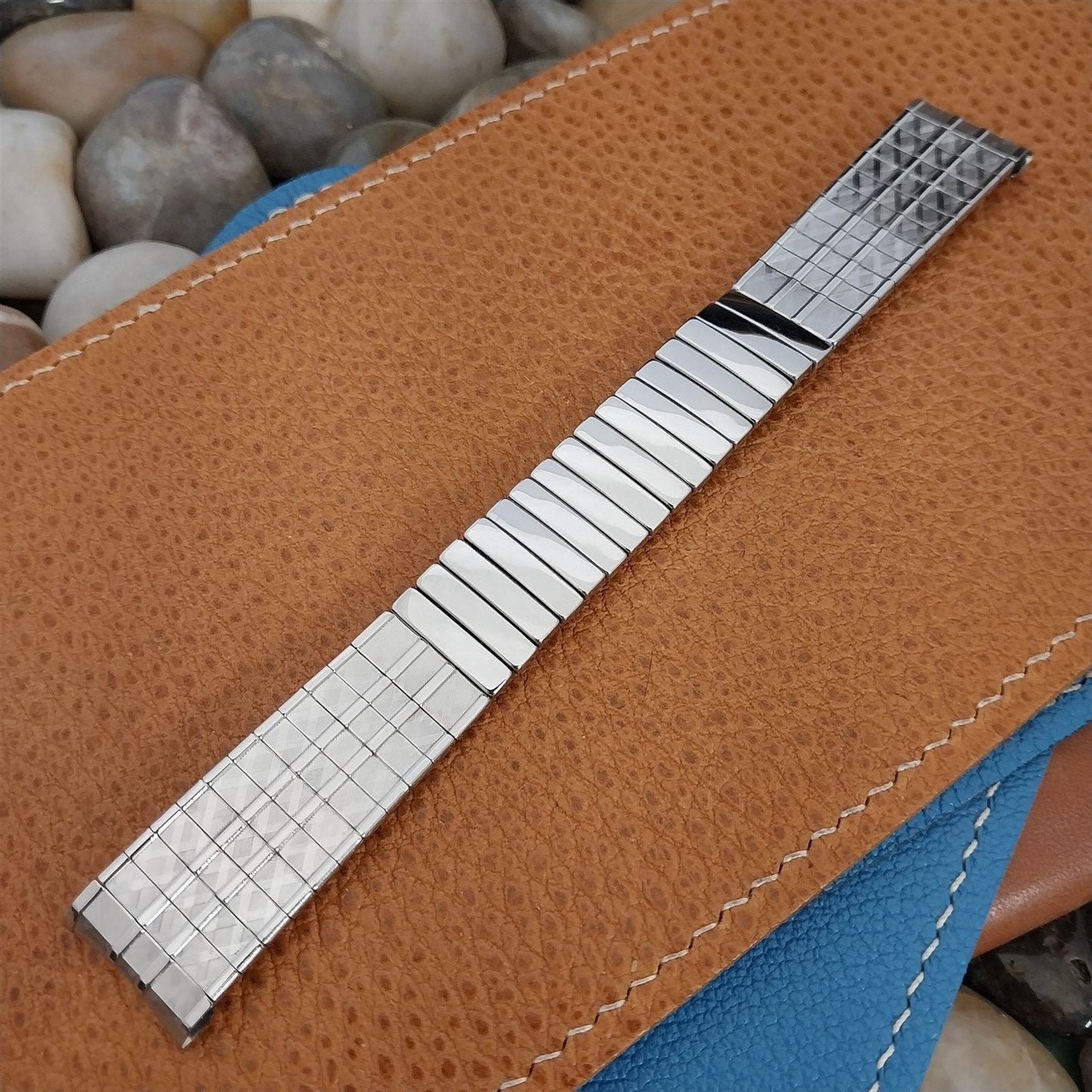 Gruen Commander Stainless Steel Baldwin nos 1960s Vintage Watch Band