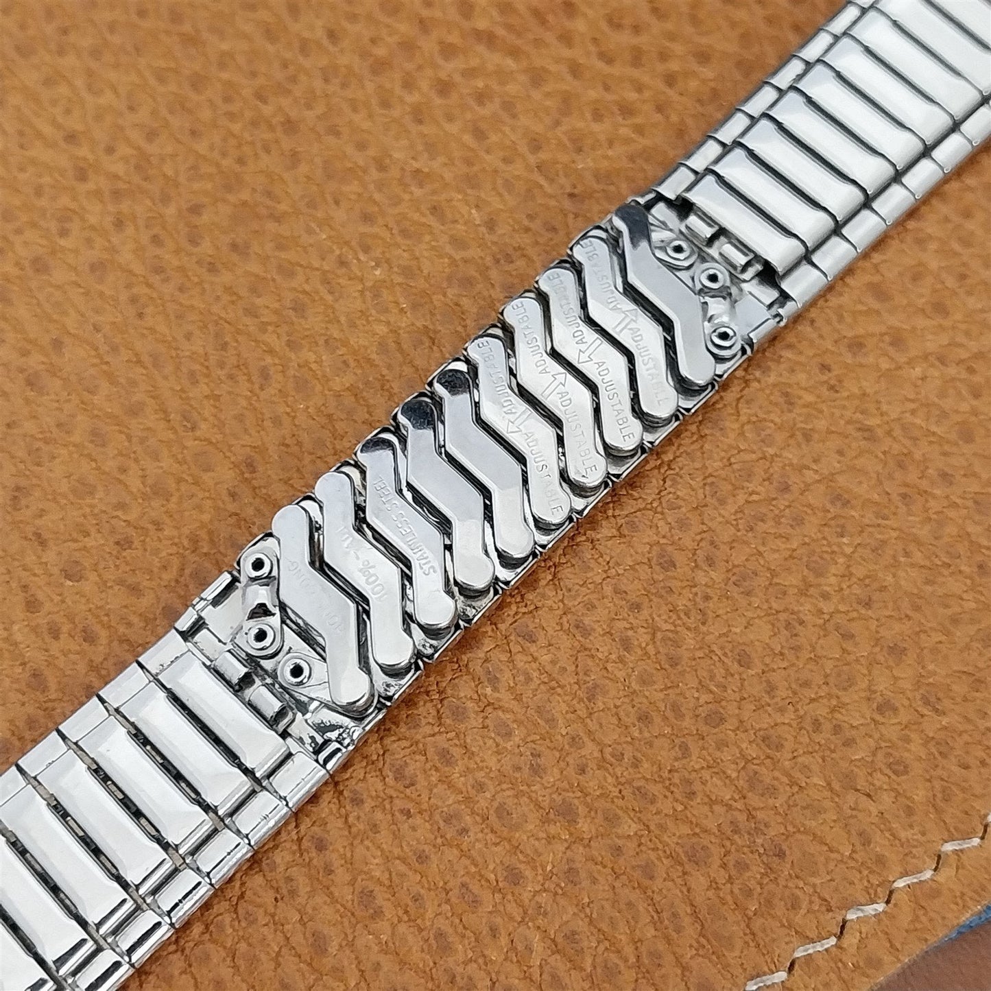 Gruen Seafarer Stainless Steel Baldwin nos 1960s Vintage Watch Band