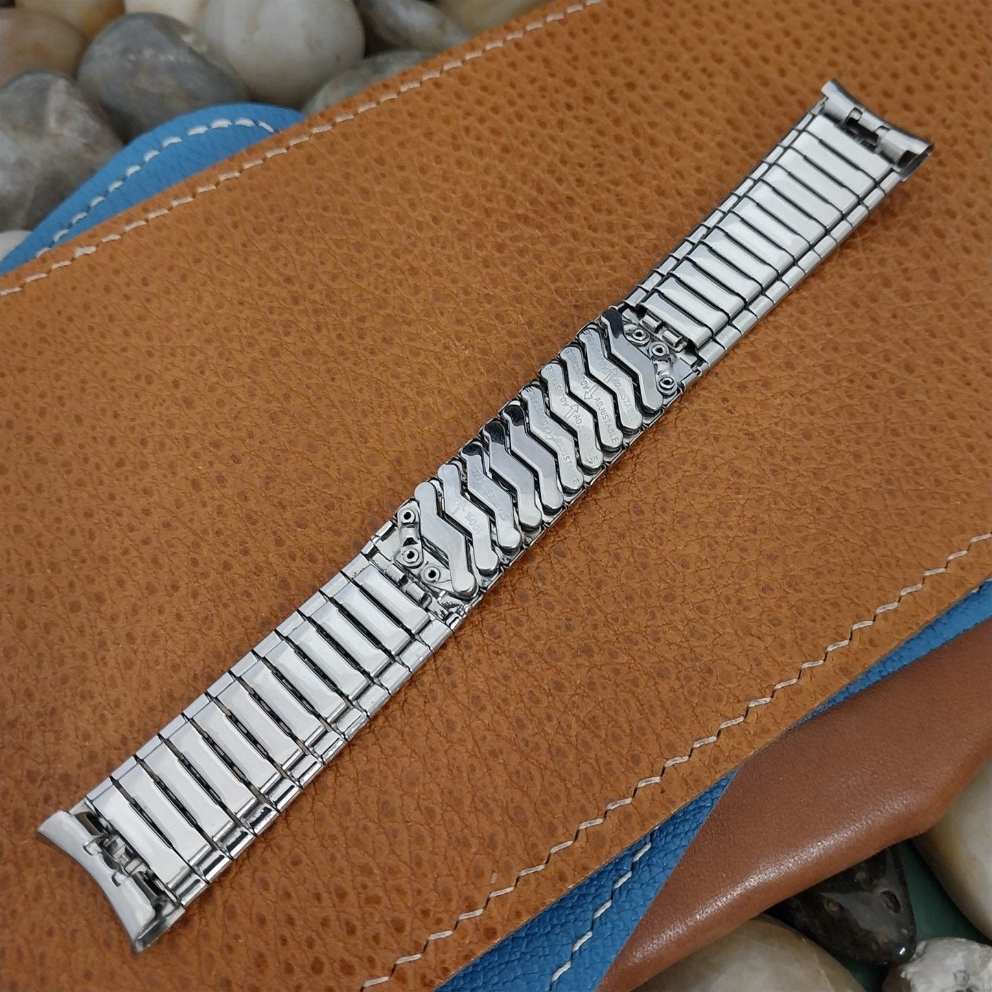 Gruen Seafarer Stainless Steel Baldwin nos 1960s Vintage Watch Band