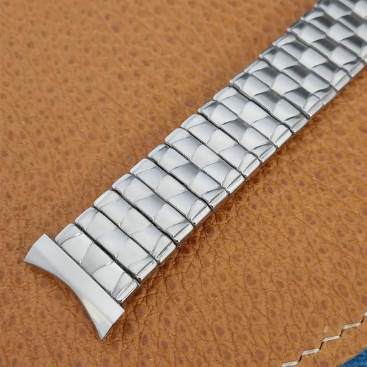 NOS 1960s Baldwin Stainless Steel Scissor Expansion Vintage Watch Band