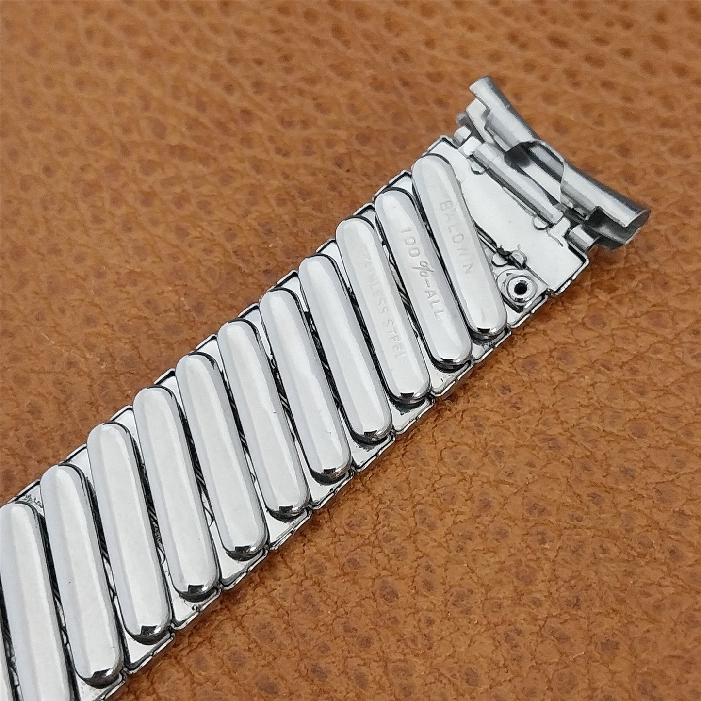 19mm Stainless Steel Baldwin USA Unused 1960s Old-Stock nos Vintage Watch Band