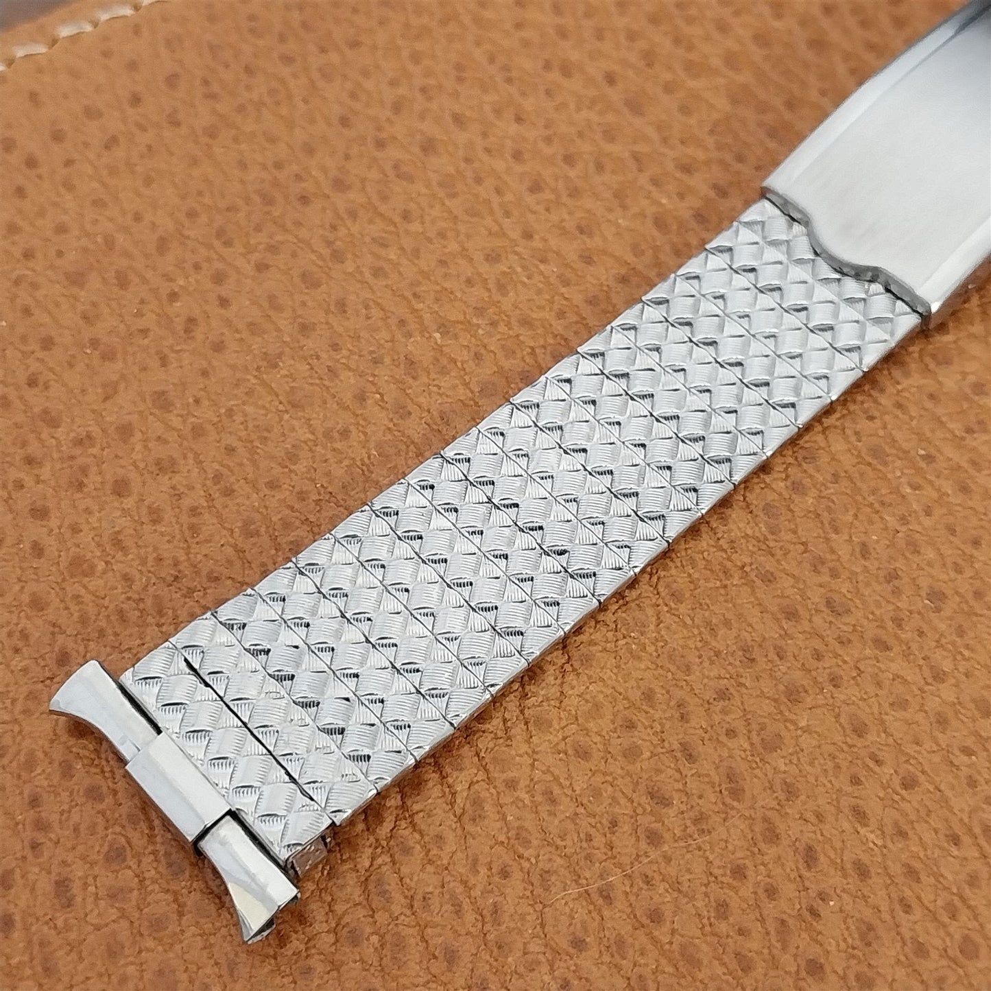 20mm Stainless Steel Deluxe Baldwin USA 1960s nos Vintage Watch Band