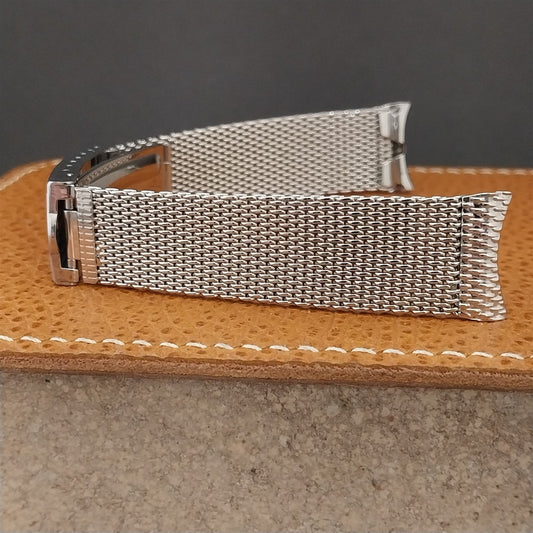 19mm Stainless Steel Mesh Baldwin USA 1960s nos Vintage Watch Band