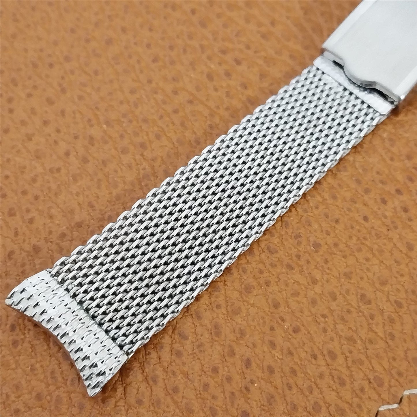 19mm Stainless Steel Mesh Baldwin USA 1960s nos Vintage Watch Band