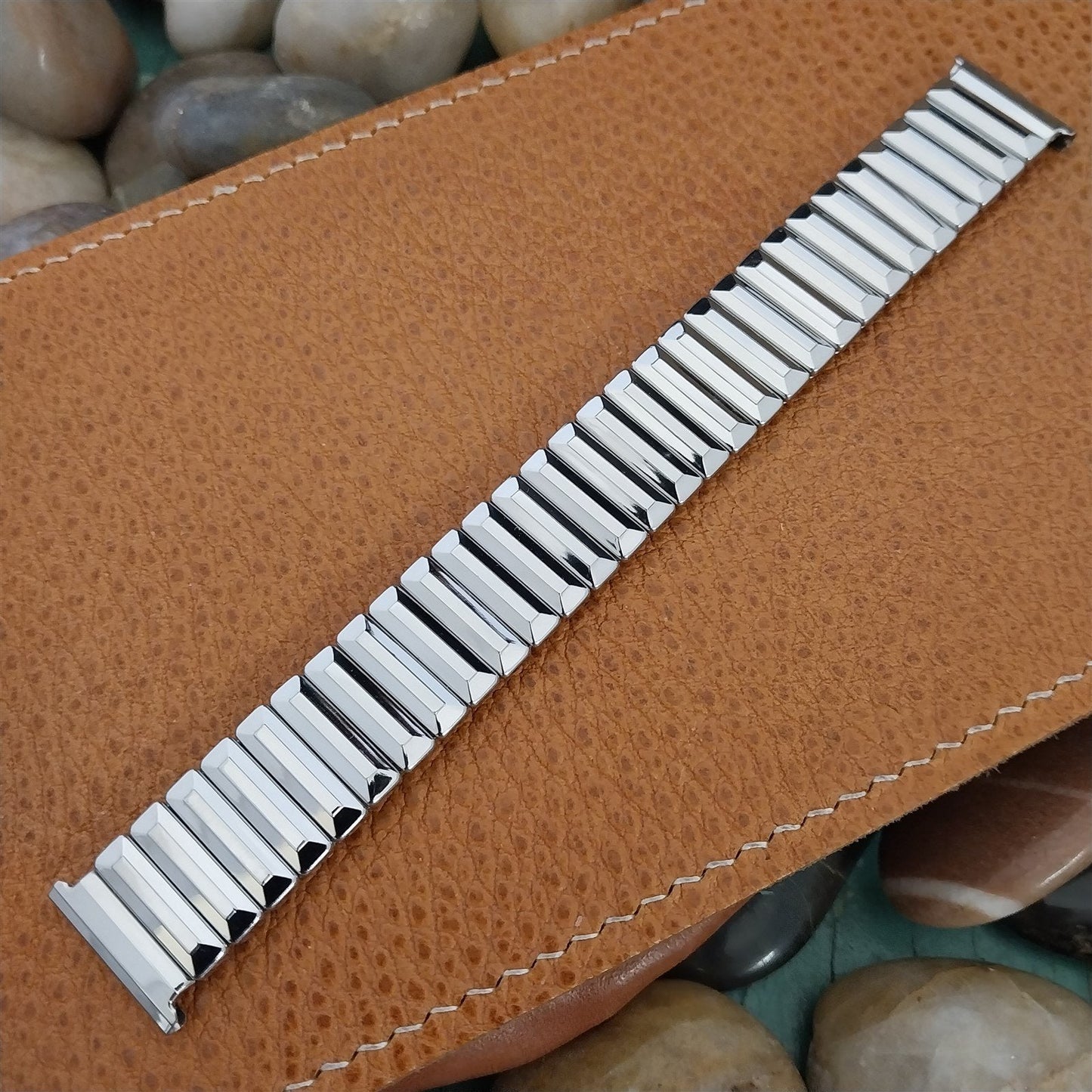 Vintage 1950s nos Duchess USA Stainless Steel Scissor Expansion Watch Band