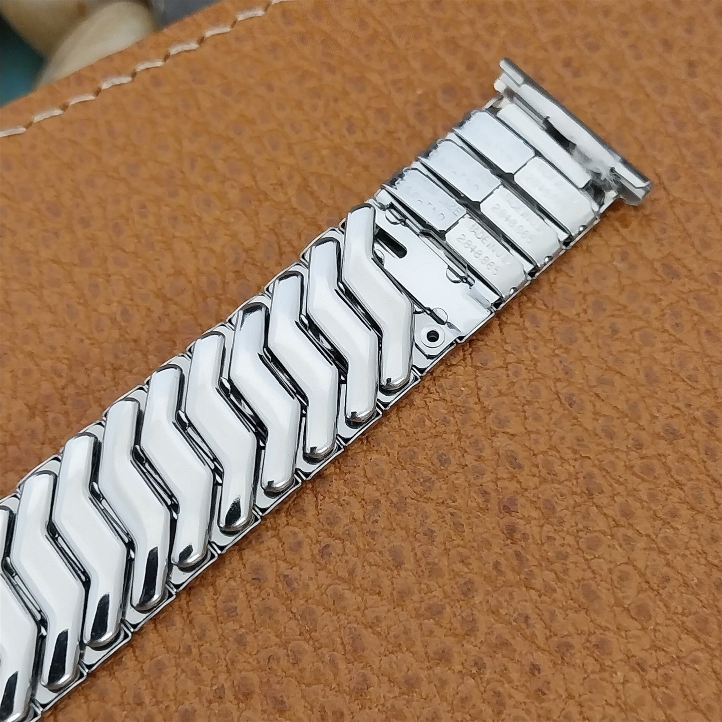Vintage 1950s Stainless Steel Scissor Expansion Unused nos Duchess Watch Band
