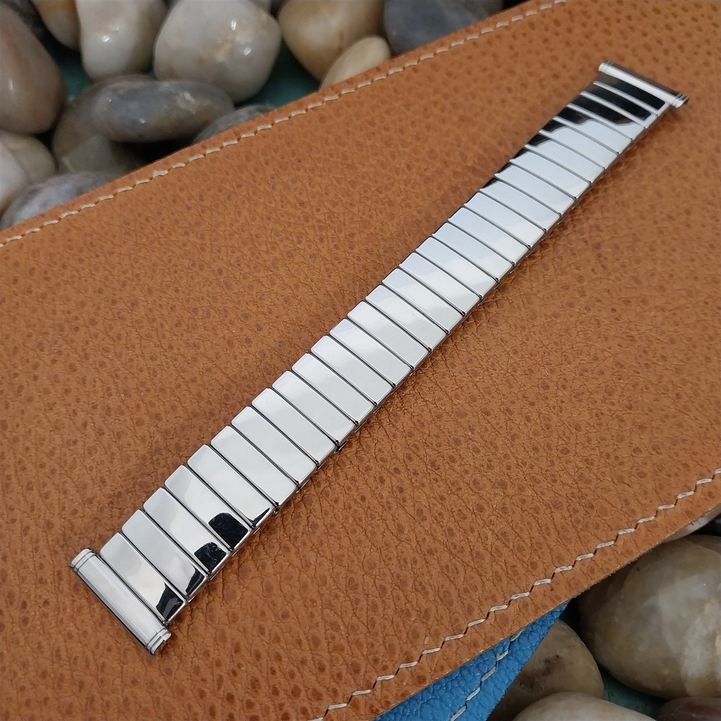 Vintage 19mm 1950s Stainless Steel Scissor Expansion Duchess Unused Watch Band