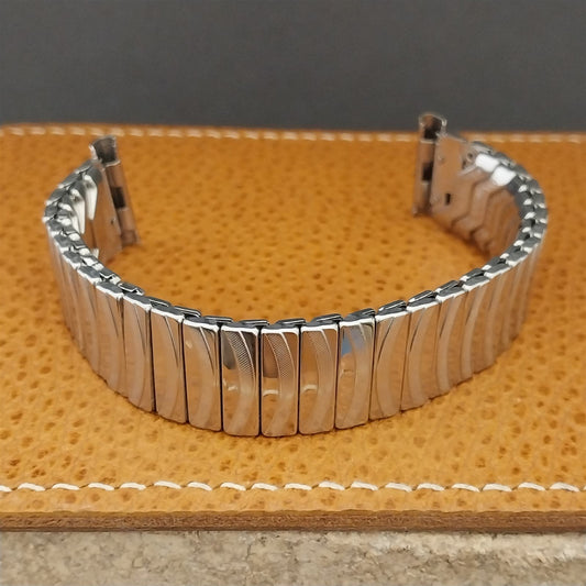 1950s Vintage Watch Band Stainless Steel Scissor Expansion Duchess USA Unused