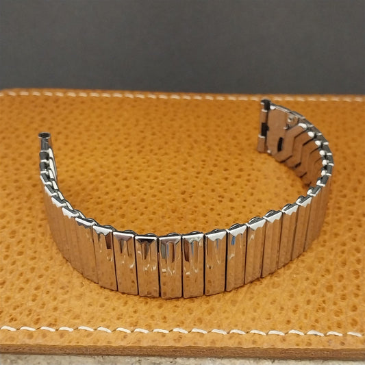 5/8" Stainless Steel Scissor Expansion Duchess USA nos 1950s Vintage Watch Band